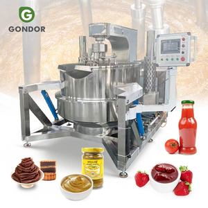 Sugar Syrup Jam <b>Sauce</b> Mixer Electric Industrial Vacuum Cooking <b>Pot</b> Jacketed Kettle with Food Mixing Machine - Product Image 1