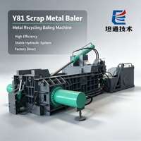 Presse à balles hydraulique automatique TATON Y81F-125 à prix d'usine pour le recyclage des métaux ferreux et de l'aluminium, haute économie d'énergie