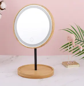 Specchio Hollywood per trucco da tavolo illuminato a Led con luce per ragazza Vanity Cosmetic Western Box Wall Logo personalizzato