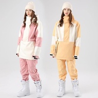 Nouvelle combinaison de ski unisexe imperméable coupe-vent chaude pour l'hiver, en polaire, pour snowboard et ski alpin