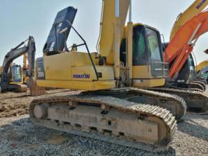 Excavadora usada Pintura original Komatsu Excavadora sobre orugas de 30 toneladas, excavadora mediana de 20 toneladas en stock para Venta barata - Product Image 3