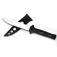 Couteau de cuisine utilitaire avec couvercle de gaine et lame en acier inoxydable pour couper les aliments noir, personnalisé extrêmement tranchant