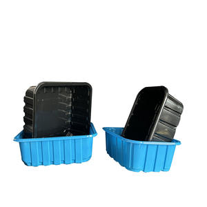 ถาดแสดงเนื้อหมูสีน้ําเงินซุปเปอร์มาร์เก็ตเป็นมิตรกับสิ่งแวดล้อม - Product Image 1