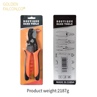 Pince à sertir multifonction DIY OEM réglable avec poignée souple en plastique et acier pour le dénudage et la coupe du PVC
