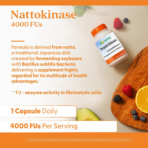 Capsule di Nattokinase a Marchio Proprietario OEM/ODM, 4000 FU per Porzione, Certificato Halal, 60 Pillole/Flacone, Supporto per il Cervello - Product Image 4