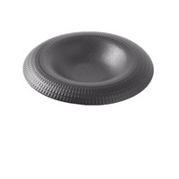 Assiettes à pâtes modernes en céramique à bord large gaufré, écologiques, compatibles micro-ondes, noir mat avec bord blanc, assiettes creuses pour restaurant