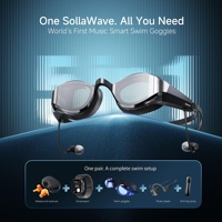 Lunettes de natation intelligentes Solla Wave, étanches IP68, lecteur MP3 hors ligne, compteur de coups de bras IA, lentilles anti-buée pour l'entraînement à la natation en piscine