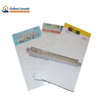 Sistemas de paneles de techo falsos acústicos, fibra Mineral, 2x4, venta al por mayor