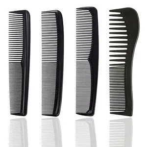 Official black plastic comb barber shop special two-sided comb