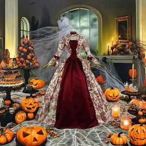 ชุดราตรียาวสไตล์โรโคโคสำหรับสตรีในศตวรรษที่18th เดรสสไตล์อนิเมะชุดเดรสวินเทจพิมพ์ลายสไตล์วิคตอเรียนยุค S-5XL - Product Image 3