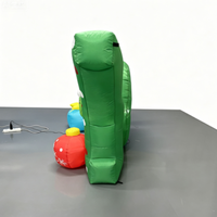 Panneau gonflable de Noël de 2,4 m de long, imperméable, avec inscription 'JOY' et Grinch