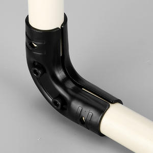 90 ° arc מתכת משותף-לוחות צינור מצופה פלסטיק עבור מערכת מדידת אינץ 'עבור מדפי צינור והתקנת מערכת רזה - Product Image 2