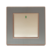 Interrupteurs muraux électriques en métal VNX Modern Metal UK Standard 1/2/3/4 boutons poussoirs 10A pour maison