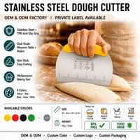 Couteau à pâtisserie multifonctionnel en acier inoxydable avec logo personnalisé, manche en bois, coupe-pâte, trancheur de pain, couteau de boulangerie OEM ODM