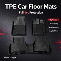 Tapis de sol de voiture personnalisés en TPE, ensemble de tapis de sol en matériau TPE, adaptés à la Honda W-RV