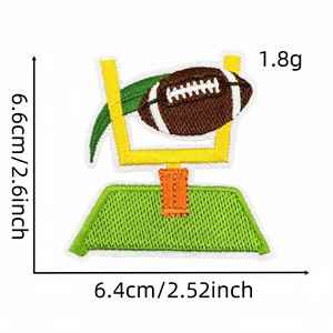 Patch brodé thermocollant drôle « Numéro 1 » pour la décoration de vêtements et de chapeaux (thème softball) - Product Image 3