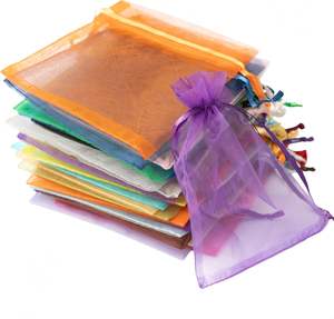 Venta Directa de Fábrica, Bolsa de Organza, Bolsa con Cordón de Organza, Bolsa de Embalaje, Embalaje para Regalos - Product Image 1