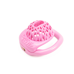Nueva Jaula de Castidad Masculina de Plástico Rosa Impresa en <span class=keywords><strong>3D</strong></span>, Pequeña, Micro, Linda, para Hombres, <span class=keywords><strong>Juego</strong></span> de Bloqueo de Pene para Mascotas, Juegos de Cuckold para Adultos - Product Image 5