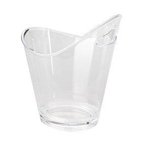 Secchiello refrigerante doppio in plastica trasparente con manico per raffreddare le bevande - Product Image 1
