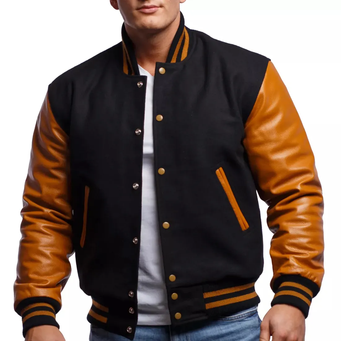 Kunden spezifische Satin-Uni-Jacken/100% Polyester-Satin-Baseball jacke/Satin-Bomber jacke