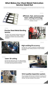 Fabricación de chapa metálica personalizada OEM Productos y piezas de acero inoxidable Servicios de hilado y doblado de metal - Product Image 4