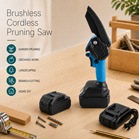 Mini tronçonneuse sans fil 20V MAX 4/6/8 pouces, batterie lithium sans balais, scie électrique pour la coupe du bois