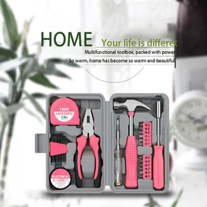 24 Piece OEM Household <b>Tool</b> <b>Set</b> <b>Hand</b> Repair Kit with Tape Measure Hammer Pliers Screwdriver Hex Keys in Hard Case Metals - Product Image 6