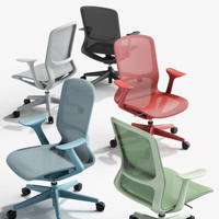 Chaise de bureau ergonomique en cuir PU, réglable en hauteur, confortable pour la maison, l'école, l'hôpital, l'e-sport, design moderne