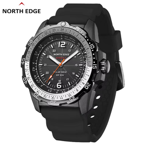 NORTH EDGE EVOQUE 2 hommes <span class=keywords><strong>montre</strong></span> numérique étanche 50M hommes Sport montres énergie solaire lumineuse horloge environnementale - Product Image 1