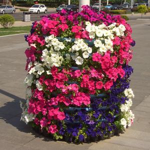 Pot suspendu pour jardin vertical, pot à lumière intégrée, utilisé avec des fleurs/plantes vertes, en plastique moderne bleu - Product Image 6