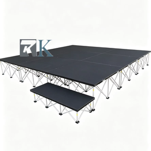 เวทีอลูมิเนียมเคลื่อนที่กลางแจ้ง เวทีไม้อัดกันน้ำ สำหรับคอนเสิร์ตกลางแจ้ง งานแสดงในลานกางอกเหยง - Product Image 1