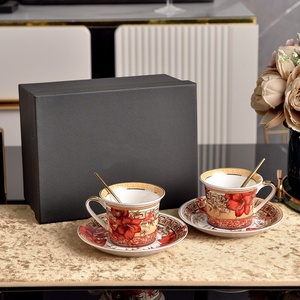 Middle East Design Eco-Friendly Portable Bone China Coffee & <b>Tea</b> <b>Set</b> with Cups for Home <b>Party</b> Wedding & Birthday Gifts - Product Image 2