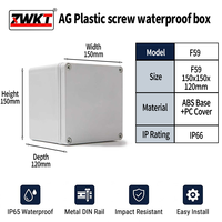 ZWKT Boîtier de distribution à vis en ABS, anti-explosion, étanche IP66, anti-chute, certifié CE ROHS, pour intérieur