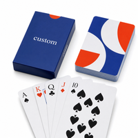 Cartes à jouer en papier écologique personnalisées avec emballage en boîte de papier de marque pour événements et marketing B2B