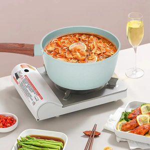 Juego de Ollas y Sartenes de Cerámica Moderna con Revestimiento de Mármol, 6 Piezas, Tapas de Vidrio, Asas de Baquelita, Antiadherente, de Aluminio, Compatible con Inducción - Product Image 4
