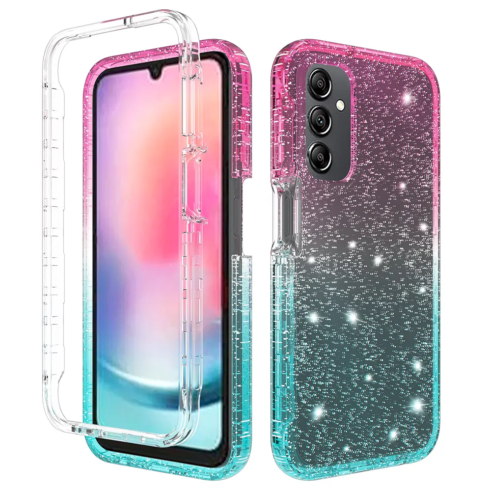 New Product 2023 Sparkle Glitter Cell Phone Accessories Case For Samsung Mobile Phone Case For Samsung Galaxy A24 4G A25 5G