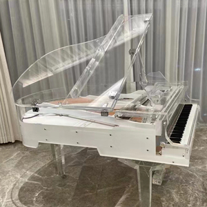 Clavier de piano en acrylique transparent de luxe de bonne qualité, instrument acoustique Js-egq01 en acrylique cristallin - Product Image 4