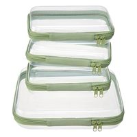 Trousses de toilette transparentes à fermeture éclair, Étuis rigides à fermeture éclair pour couches, Sacs de toilette, Ensembles de trousses à cosmétiques, Bacs de rangement pour jouets