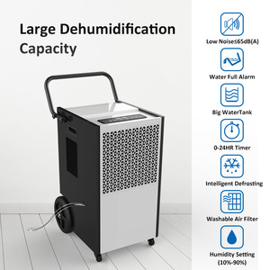 GREENFLY JJPRO 2025 Déshumidificateur 60L à usage commercial Nouveau-venu Poussoir à la main Sous-sol Garage Entrepôt Facile à déplacer pour la maison - Product Image 3