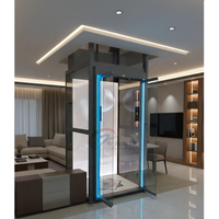 Ascenseur hydraulique résidentiel CE pour villa à 3 étages, extérieur/intérieur, 4 niveaux, pour personnes