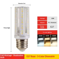 Bohlam Jagung LED Basis E14/E27 untuk Penggunaan di Jalan, Lampu Hemat Energi Ultra Terang, Bentuk Jagung, Dapat Diredupkan, Tegangan Universal, Garansi 3 Tahun