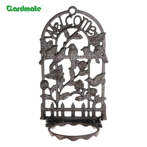 Support <span class=keywords><strong>mural</strong></span> pour plantes en fonte GARDMATE pour jardin, maison, <span class=keywords><strong>porte</strong></span> d'entrée, balcon, patio, ferme, intérieur, <span class=keywords><strong>extérieur</strong></span>, <span class=keywords><strong>porte</strong></span>-bague - Product Image 3