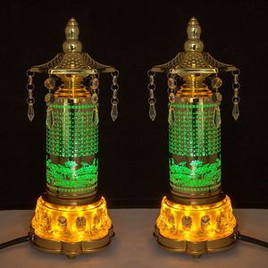 Lámpara LED con diseño de Sutra del Corazón, vertical y redonda, para ceremonias religiosas, se conecta a la corriente, para templos budistas, hogar, Guanyin, lámpara eterna - Product Image 5