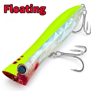Leurre flottant artificiel Topwater Popper 16,5 cm - 79 g, leurre dur en plastique pour la pêche au bar et au brochet, vente en gros - Product Image 1