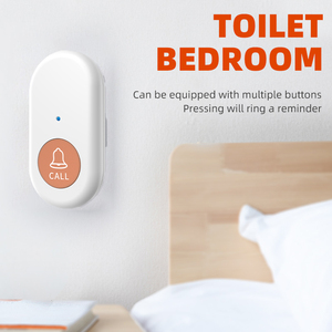 HC Wireless Long-distance Doorbell Model 805 untuk Penggunaan di Rumah Panggilan Satu Tombol untuk Lansia Instalasi Mudah Beragam Warna-warni - Product Image 5