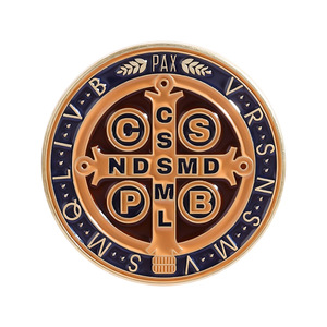 Pin Esmaltado de San Benito y <span class=keywords><strong>Medalla</strong></span>, Pin Religioso Católico para Devotos y Eventos Espirituales de la Iglesia, Regalo - Product Image 5