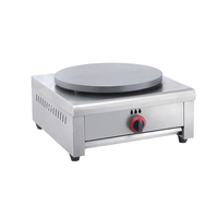 Machine à Crêpes Professionnelle Électrique/Gaz In-Smart à Tête Simple ou Double, en Acier Inoxydable, Garantie 1 An, pour Snacks