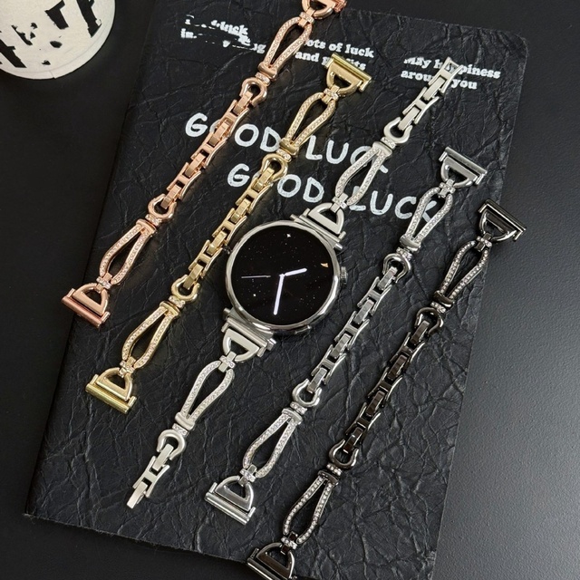 22mm Straps for Huawei 8/9/10 Watch Fashion Metal Diamond Watch Band for IWatch S10/11 46mm for Xiaomi 8/9 Pro Wristbands