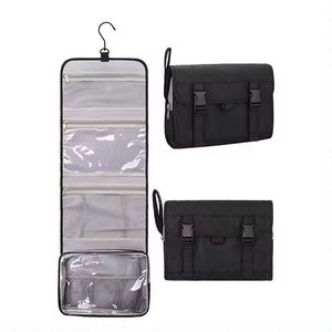 Free Sample Custom Foldable Waterproof polyester Cosmetic <b>Bag</b> Makeup Tools Shaving Storage Hanging Travel <b>Toiletry</b> <b>Bag</b> <b>Men</b> - Product Image 1