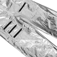 Costume d'astronaute pour femme adulte, taille plus, combinaison spatiale argentée, ensembles de robes de fête en stock